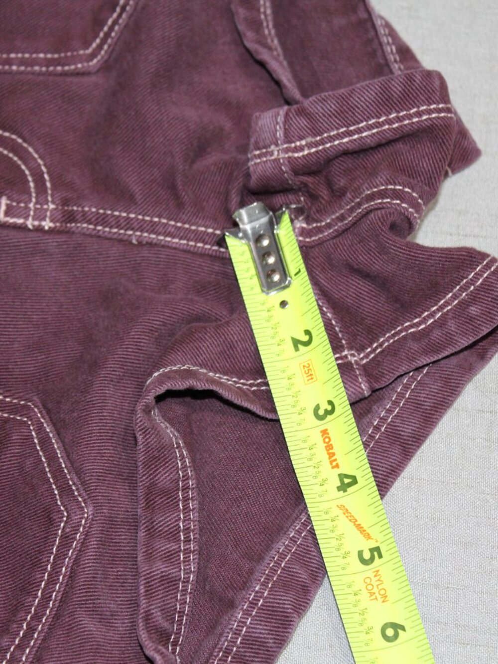 PacSun High Waist Shorts in Burgundy - Picture 11 of 11